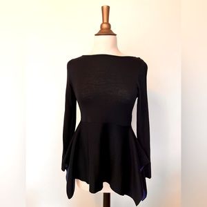 COS women’s knitted wool flared sweater